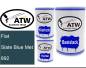 Preview: Fiat, Slate Blue Met, 892: 500ml Lackdose + 500ml Klarlack + 250ml Härter - Set, von ATW Autoteile West.